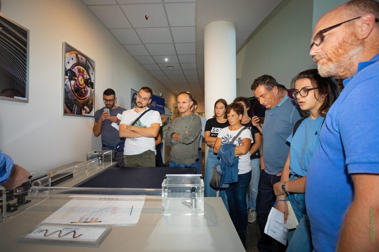 Visitors doing a guided tour at EGO – 2
